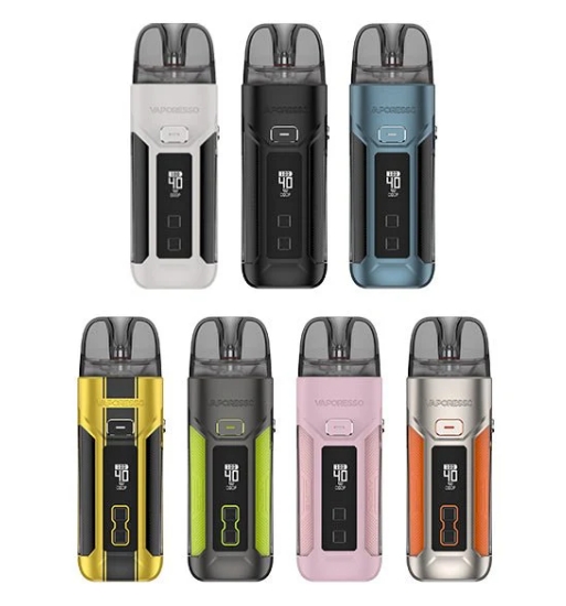 Vaporesso Luxe X with a sleek design, 1500mAh battery, and transparent pod for easy monitoring of vape juice levels.