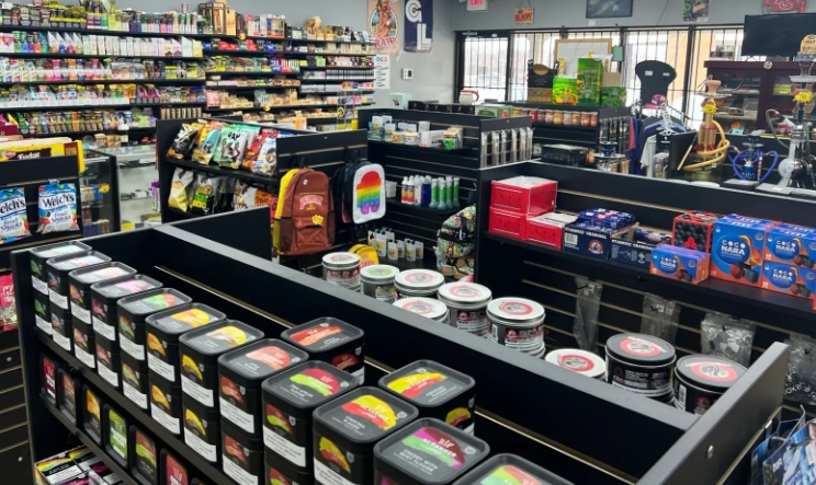 Lost Mary disposable vapes on display in a vape shop