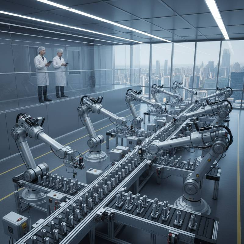 Large scale automated vape production line Large scale automated vape production line